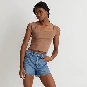 Madewell Brightside Squareneck Tee